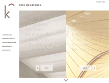 Tablet Screenshot of kochmembranen.de